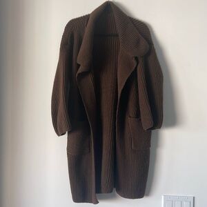 Women’s brown long sleeve sweater cardigan size XL